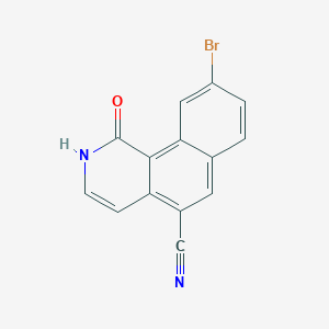 9-Bromo-1-oxo-1,2-dihydrobenzo[h]isoquinoline-5-carbonitrile