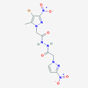 molecular formula C11H11BrN8O6 B12631831 C11H11BrN8O6 