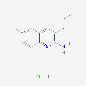 2-Amino-6-methyl-3-propylquinoline hydrochloride