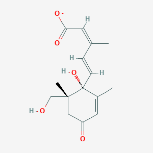 molecular formula C15H19O5- B1263186 (+)-8'-羟基脱落酸 