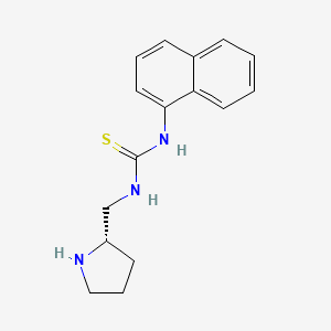 N-Naphthalen-1-yl-N'-{[(2S)-pyrrolidin-2-yl]methyl}thiourea