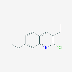 molecular formula C13H14ClN B12631869 2-Chloro-3,7-diethylquinoline CAS No. 1031928-04-7