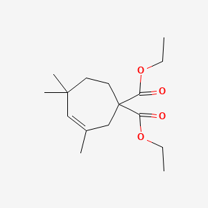 Diethyl 3,5,5-trimethylcyclohept-3-ene-1,1-dicarboxylate