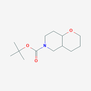 Tert-butyl 2,3,4,4a,5,7,8,8a-octahydropyrano[3,2-c]pyridine-6-carboxylate