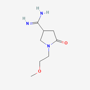 1-(2-Methoxyethyl)-2-oxopyrrolidine-4-carboxamidine