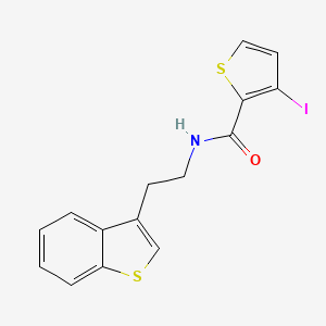 molecular formula C15H12INOS2 B12631909 N-[2-(1-Benzothiophen-3-yl)ethyl]-3-iodothiophene-2-carboxamide CAS No. 920505-78-8