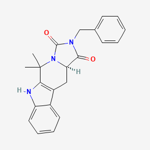 (15R)-13-benzyl-10,10-dimethyl-8,11,13-triazatetracyclo[7.7.0.02,7.011,15]hexadeca-1(9),2,4,6-tetraene-12,14-dione