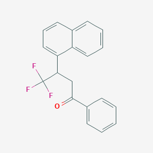 4,4,4-Trifluoro-3-(naphthalen-1-yl)-1-phenylbutan-1-one