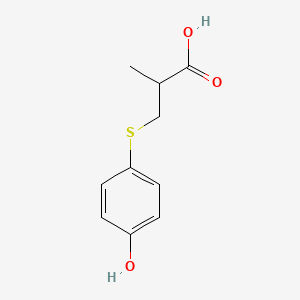 3-[(4-Hydroxyphenyl)sulfanyl]-2-methylpropanoic acid