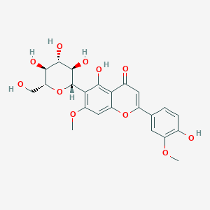 molecular formula C23H24O11 B1263205 7,3'-Di-O-methylisoorientin 
