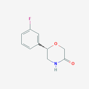 (6s)-6-(3-Fluorophenyl)morpholin-3-one