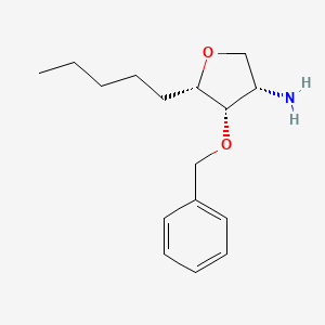 (3S,4S,5S)-4-(Benzyloxy)-5-pentyloxolan-3-amine