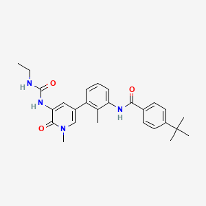 Benzamide, 4-(1,1-dimethylethyl)-N-[3-[5-[[(ethylamino)carbonyl]amino]-1,6-dihydro-1-methyl-6-oxo-3-pyridinyl]-2-methylphenyl]-