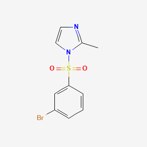 B12632119 1-(3-bromo-benzenesulfonyl)-2-methyl-1H-imidazole CAS No. 1056454-92-2