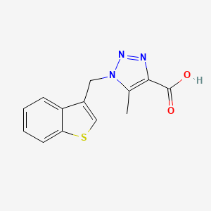 1-(1-Benzothiophen-3-ylmethyl)-5-methyltriazole-4-carboxylic acid