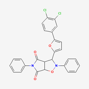 3-[5-(3,4-dichlorophenyl)furan-2-yl]-2,5-diphenyldihydro-2H-pyrrolo[3,4-d][1,2]oxazole-4,6(3H,5H)-dione