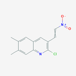 2-Chloro-6,7-dimethyl-3-(2-nitroethenyl)quinoline