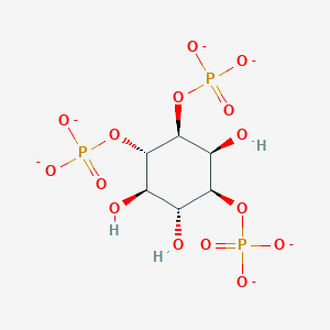 molecular formula C6H9O15P3-6 B1263215 1D-myo-inositol 1,3,4-trisphosphate(6-) 