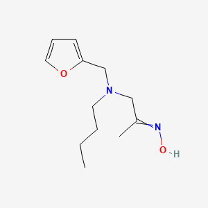 N-(1-{Butyl[(furan-2-yl)methyl]amino}propan-2-ylidene)hydroxylamine