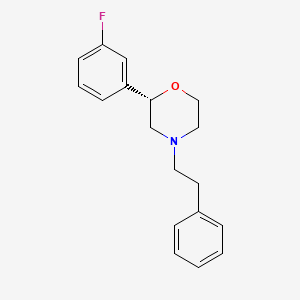 (2s)-2-(3-Fluorophenyl)-4-(2-phenylethyl)morpholine