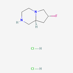 molecular formula C7H15Cl2FN2 B12632170 (7R,8AS)-7-fluorooctahydropyrrolo[1,2-a]pyrazine dihydrochloride 