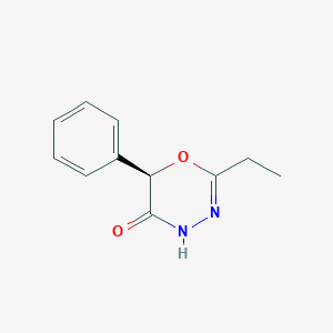 molecular formula C11H12N2O2 B12632179 (6R)-2-Ethyl-6-phenyl-4H-1,3,4-oxadiazin-5(6H)-one CAS No. 919110-51-3