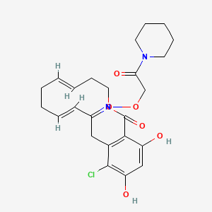 molecular formula C24H29ClN2O6 B1263231 Pochoxime A 