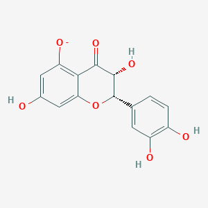 molecular formula C15H11O7- B1263268 (+)-表儿茶素(1-) 