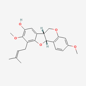 molecular formula C22H24O5 B1263276 Lespeflorin G8 
