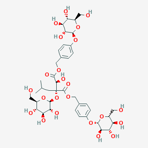 molecular formula C40H56O23 B1263284 指叶兰素B 