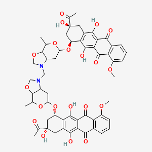 molecular formula C57H58N2O20 B1263285 Daunoform 