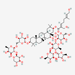 molecular formula C80H128O39 B1263288 Pithelucoside C 