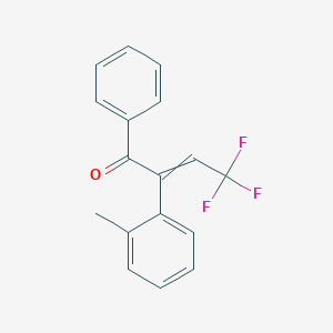 4,4,4-Trifluoro-2-(2-methylphenyl)-1-phenylbut-2-en-1-one