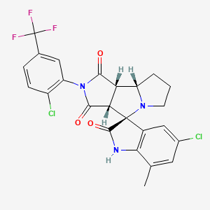 (3S,3'aR,8'aS,8'bS)-5-chloro-2'-[2-chloro-5-(trifluoromethyl)phenyl]-7-methylspiro[1H-indole-3,4'-3a,6,7,8,8a,8b-hexahydropyrrolo[3,4-a]pyrrolizine]-1',2,3'-trione