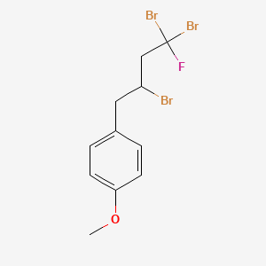 1-Methoxy-4-(2,4,4-tribromo-4-fluorobutyl)benzene