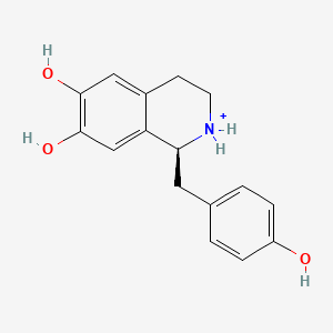 molecular formula C16H18NO3+ B1263310 (S)-去古柯林（1+） 