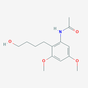 N-(2-(4-hydroxybutyl)-3,5-dimethoxyphenyl)acetamide