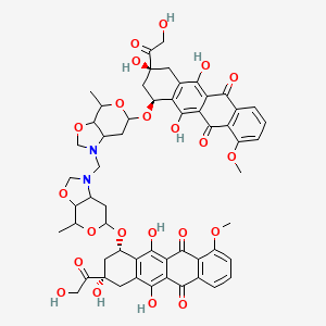 molecular formula C57H58N2O22 B1263313 Doxoform 