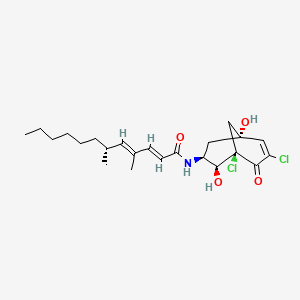 molecular formula C23H33Cl2NO4 B1263315 Gymnastatin R 