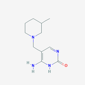 6-Amino-5-[(3-methylpiperidin-1-yl)methyl]pyrimidin-2(1H)-one