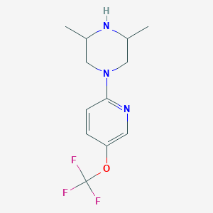 3,5-Dimethyl-1-[5-(trifluoromethoxy)pyridin-2-yl]piperazine