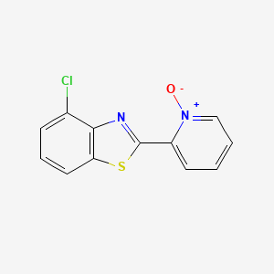 4-Chloro-2-(1-oxidopyridin-1-ium-2-yl)-1,3-benzothiazole