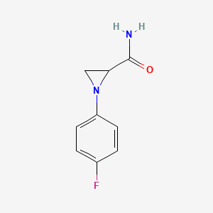 1-(4-Fluorophenyl)aziridine-2-carboxamide