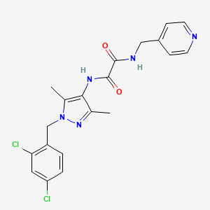 N-[1-(2,4-dichlorobenzyl)-3,5-dimethyl-1H-pyrazol-4-yl]-N'-(pyridin-4-ylmethyl)ethanediamide