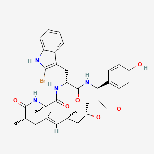 molecular formula C35H43BrN4O6 B1263323 Jaspamide M 