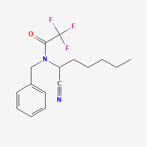 N-Benzyl-N-(1-cyanohexyl)-2,2,2-trifluoroacetamide