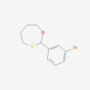 2-(3-Bromophenyl)-1,3-oxathiepane