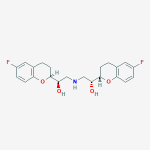 molecular formula C22H25F2NO4 B126333 (S,R,R,S)-萘必洛尔 CAS No. 119365-23-0