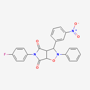 5-(4-fluorophenyl)-3-(3-nitrophenyl)-2-phenyldihydro-2H-pyrrolo[3,4-d][1,2]oxazole-4,6(3H,5H)-dione