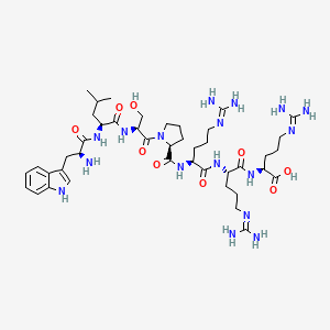 L-Tryptophyl-L-leucyl-L-seryl-L-prolyl-N~5~-(diaminomethylidene)-L-ornithyl-N~5~-(diaminomethylidene)-L-ornithyl-N~5~-(diaminomethylidene)-L-ornithine